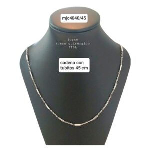 Cadena MJC 4040. Con tubitos x 45cm.