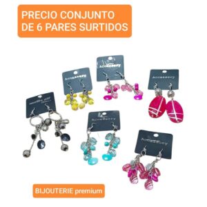 Aros. Modelos surtidos. Conjunto de 6 pares.