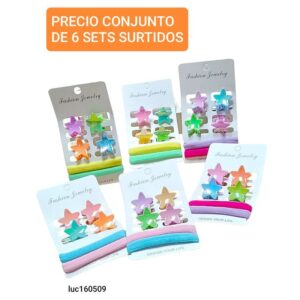 Set LucMD 160509. Broches + colines. Conjunto de 6 sets.