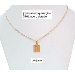 Conjunto LucMD: cadena con dije inicial D.