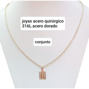 Conjunto LucMD: cadena con dije inicial G..