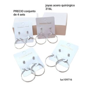 Aros LucMD 109716. Conjunto de 4 sets.