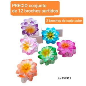 Broches LucMD 159911. Conjunto de 12 unidades.