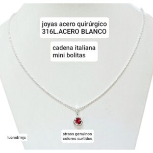 Conjunto LucMD: cadena con bolitas + dije