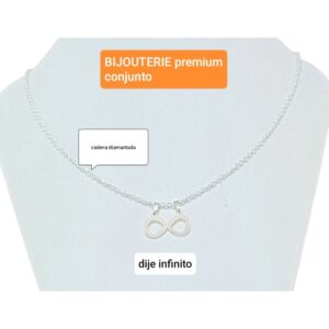 Conjunto LucMD: cadena con dije infinito.