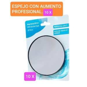Espejo con aumento 10X.