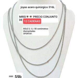 Mm59b.OFERTON PRECIO CONJUNTO DE 12 CADENAS