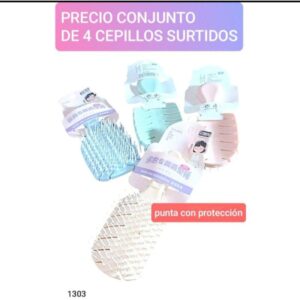 PRECIO conjunto de 4 cepillos hojas.surtidos