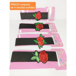 PRECIO conjunto de 4 vinchas surtidas