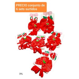 Set 31L. Colines y moños. Conjunto de 6 blisters.