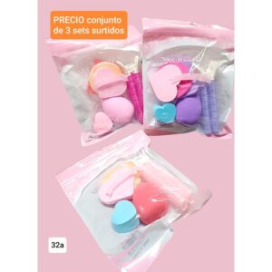 Set de esponjas 32 A. Conjunto de 3 sets