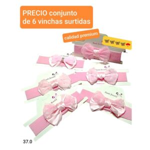 Vinchas BB 37O. Conjunto de 6 unidades.