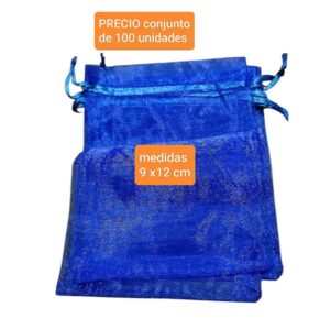 Bolsitas de organza. Conjunto de 100 unidades.
