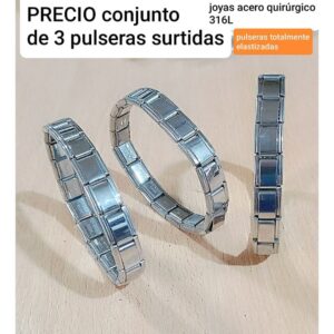 Pulsera LucMD. Elastizadas. Conjunto de 3 unidades.