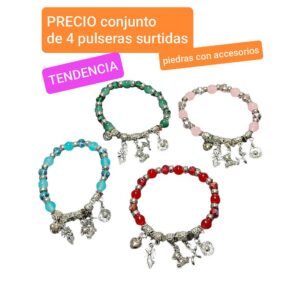 PRECIO conjunto de 4 pulseras surtidas
