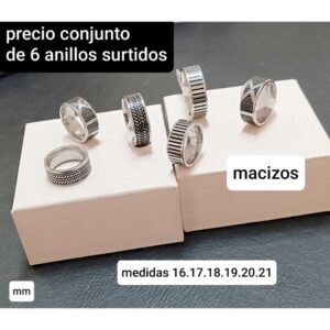 PRECIO conjunto de 6 anillos surtidos