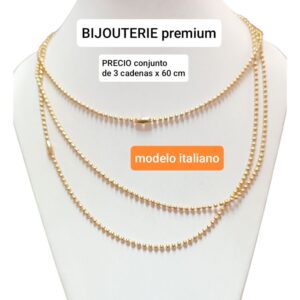 PRECIO conjunto de 3 cadenas