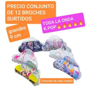 Broches K.POP. Conjunto de 12 unidades.