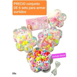 Set para armar bijou. Conjunto de 6 unidades.