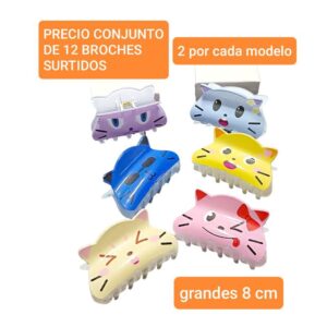 Broches MM. Conjunto de 12 unidades.