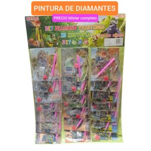 Pintura de diamantes Zootopia. Blister completo.