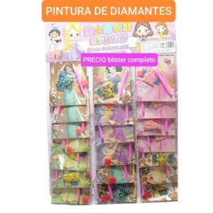 Pintura de diamantes Princess. Blister completo.