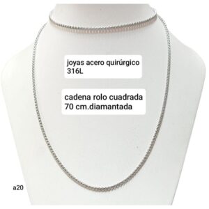 Cadena A20. Rolo cuadrada x 70cm.