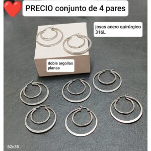Aros MM  62C35. Conjunto de 4 pares