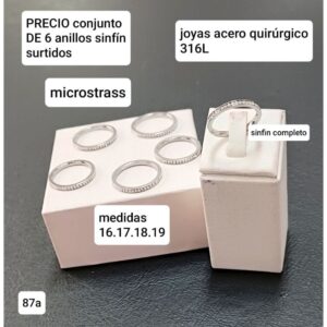 Anillos 87A. Conjunto de 6 unidades.