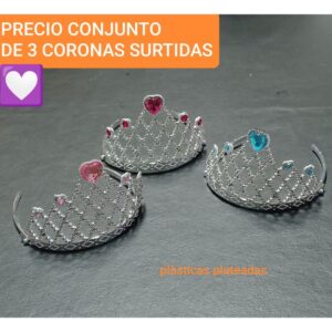 PRECIO conjunto de 3 coronas surtidas