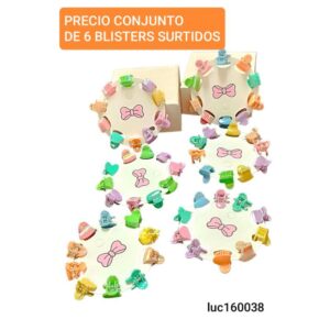 Minibroches LucMD 160038. Conjunto de 6 blisters.