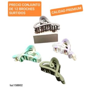 colores de invierno ( oscuros) Broches LucMD 158802. Conjunto de 12 unidades.