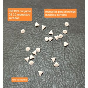 Repuestos para piercings. Modelos surtidos.