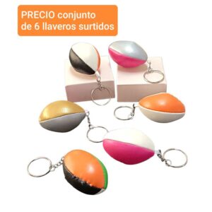 Llaveros. Conjunto de 6 unidades