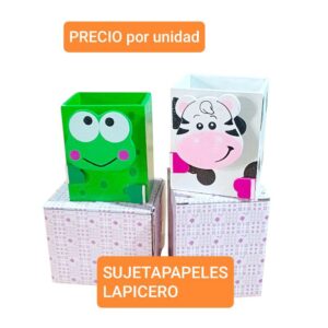 Cajita porta lápices. Modelos surtidos.