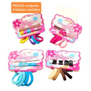 PRECIO conjunto de 4 blisters surtidos