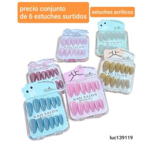 Uñas postizas LucMD 139119. Conjunto de 6 cajas.