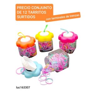 Terminales de trenzas LucMD  163307. Conjunto de 12 tarritos.