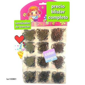Terminales de trenzas LucMD 01. Conjunto de 6 blisters.