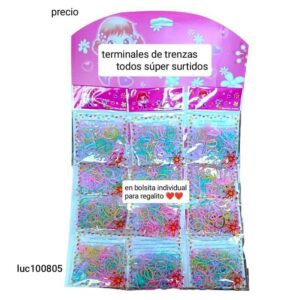 Terminales de trenzas LucMD 05. Conjunto de 6 blisters.