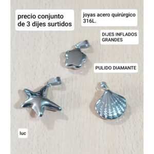 Dijes LucMD. Conjunto de 3 unidades.