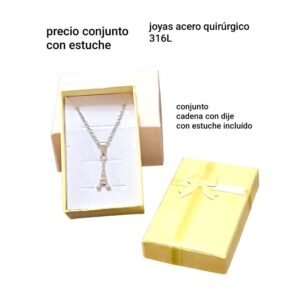 Conjunto LucMD: cadena con dije + estuche.