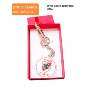 Llavero River Plate con estuche.