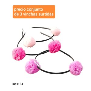 Precio conjunto de 3 vinchas surtidas