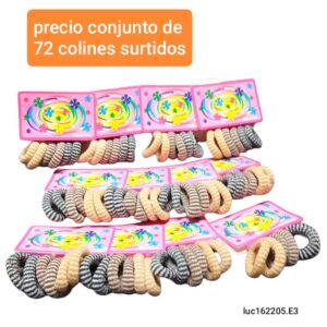 Luc162205.E3.precio conjunto de 72 colines surtidos
