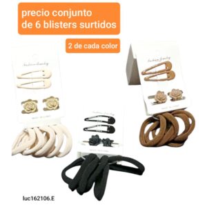 Luc162106.E.precio conjunto de 6 blisters surtidos