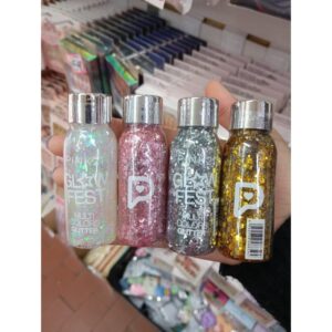 4 unidades de glitter en botella pink 21 ( surtidos se colores)