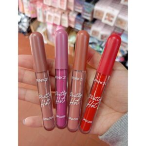 4 unidades de labial líquido matte pink 21 ( surtidos de colores)