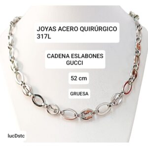 Cadena eslabones Gucci x 52cm.