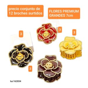 Luc162834.precio conjunto de 12 broches surtidos